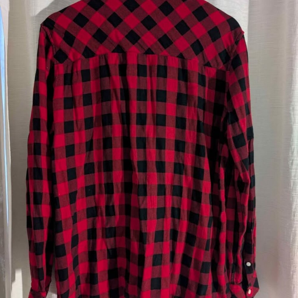 Gap Red Plaid Shirt Large - Picture 2 of 3